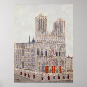 Reims-Kathedrale, c.1923 Poster