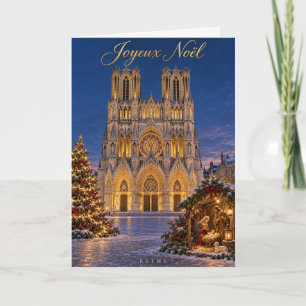 Reims Kathedrale Weihnachtskrippe Feiertagskarte