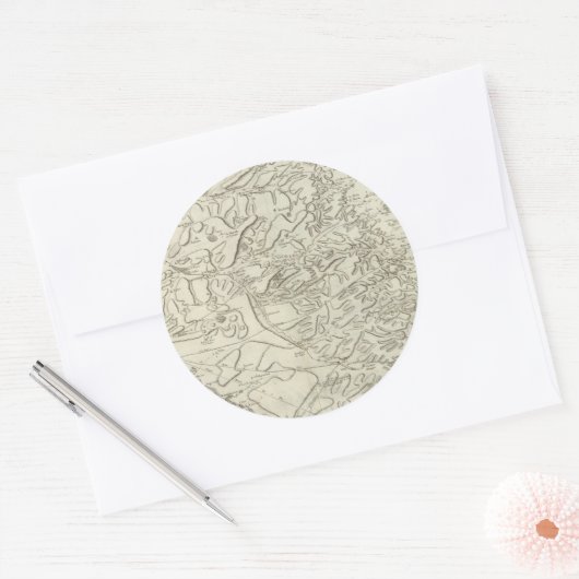 Reims Runder Aufkleber (Umschlag)