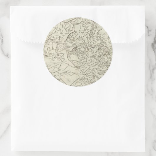 Reims Runder Aufkleber (Tasche)