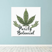 Rein botanische Wall Art Leinwanddruck (Insitu (Holzboden))