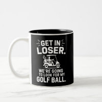 Rein in Verlierer Golfwagen Such nach meinem Ball 