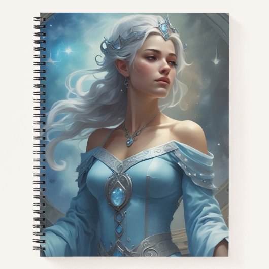 Reina de Azul y Plata Notizblock (Vorderseite)