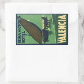 Reina Victoria Hotel Valencia Rechteckiger Aufkleber (Tasche)