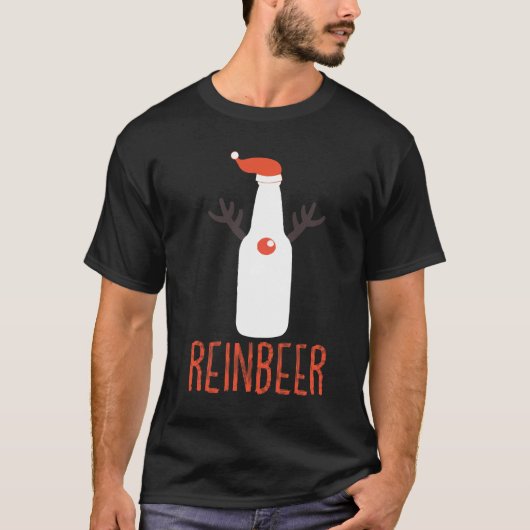 Reinbeer Funny Weihnachtsgeschenk Weihnachtsmannmü T-Shirt (Vorderseite)