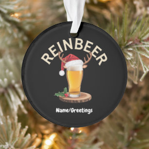 Reinbeer Weihnachtspullover Lustiges Weihnachtsbie Ornament
