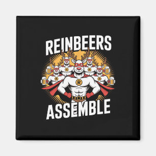 Reinbeers Emble Funny Drink Rentier Magnet