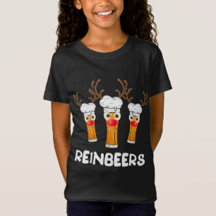 Reinbeers Funny Reindeer Beer Christmas Drink X T-Shirt