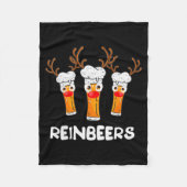 Reinbeers Funny Reindeer Beer Christmas Drinking X Fleecedecke (Vorderseite)