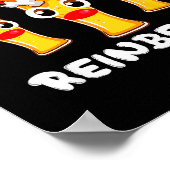 Reinbeers Funny Reindeer Beer Christmas Drinking X Poster (Ecke)