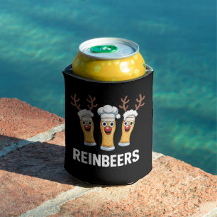 Reinbeers Lustiges Rentier Bier Weihnachts Trinken Dosenkühler