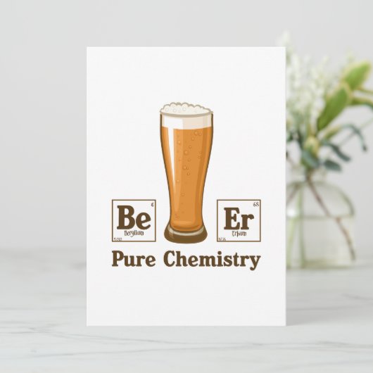 Reinchemie Feiertagskarte (Stehend Vorderseite)