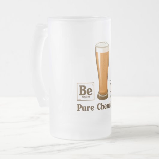 Reinchemie Mattglas Bierglas (Vorderseite Links)