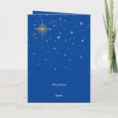 Reindee Christmas Carol Singer Grußkarte Karte (Rückseite)