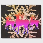 REINDEE UND BENTLEY SNOWFLAKE Wrapping Paper Geschenkpapier (Flach)