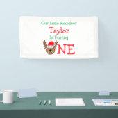 Reindeer 1. Geburtstag Banner (Messe)