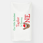 Reindeer 1. Geburtstag Banner (Vertikal)