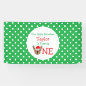 Reindeer 1. Geburtstag Banner (Horizontal)