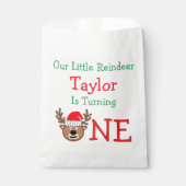 Reindeer 1. Geburtstag Geschenktütchen (Vorderseite)
