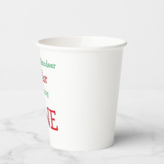 Reindeer 1. Geburtstag Pappbecher (Links)