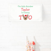 Reindeer 2. Geburtstag Banner (InSitu)