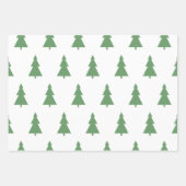 Reindeer And Trees Christmas Pattern Gift Wrapping Geschenkpapier Set (Vorderseite 2)