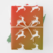 Reindeer And Trees Christmas Pattern Gift Wrapping Geschenkpapier Set (Beispiel)