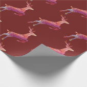 Reindeer Aquarell Art Geschenkpapier (Ecke)