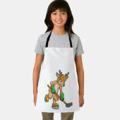 Reindeer at Ice hockey with Hockey stick Schürze (Insitu)