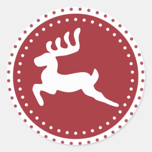 Reindeer | Aufkleber (Vorderseite)