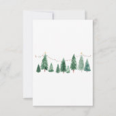 Reindeer Baby Shower Diaper Raffle RSVP Karte (Rückseite)