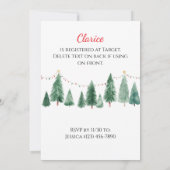 Reindeer Baby Shower Invitation Einladung (Rückseite)