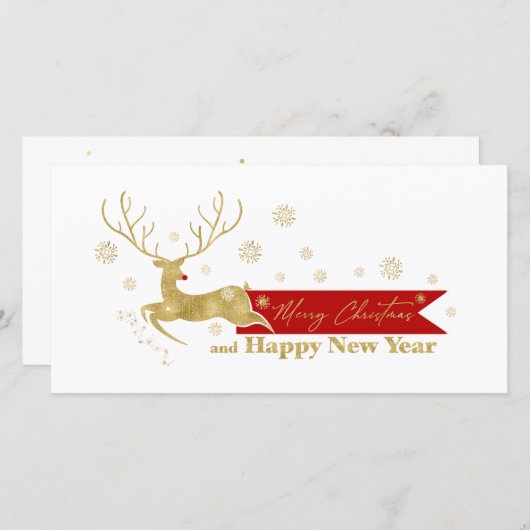 Reindeer Banner Weihnachts-ID855 (Vorne/Hinten)