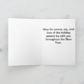 Reindeer Basset Weihnachtskarte Feiertagskarte (Innenseite)