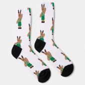 Reindeer Bear Christmas Socken (Rechts)