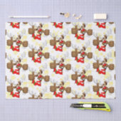 Reindeer Betrunken Funny Christmas Character Seidenpapier (Handwerk)