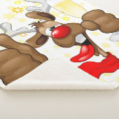 Reindeer Betrunken Funny Christmas Character Sherpadecke (3/4)