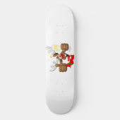 Reindeer Betrunken Funny Christmas Character Skateboard (Vorderseite)
