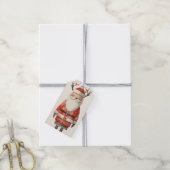 Reindeer Black Santa Geschenkanhänger (Mit Garn)