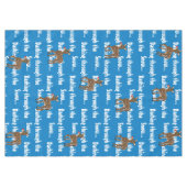 Reindeer Blue White Tischdecke (Vorderseite (Horizontal))