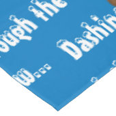 Reindeer Blue White Tischdecke (Schrägansicht)