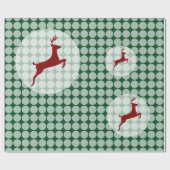 Reindeer Bubbles Geschenkpapier (Flach)