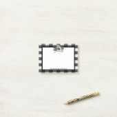 Reindeer Buffalo Kariert Personalisiert Post-it Klebezettel (Auf Schreibtisch)