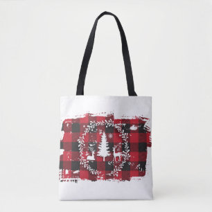 Reindeer & Buffalo Kariert Tasche