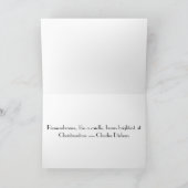 Reindeer Candle Christmas Card Feiertagskarte (Innenseite)