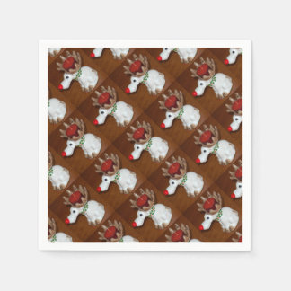 Reindeer-Candle Serviette