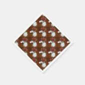 Reindeer-Candle Serviette (Ecke)
