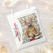 Reindeer Cash Money Geschenktütchen (Ausgeschnitten)