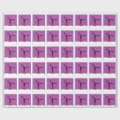 Reindeer Cat Weihnachtswrapping Paper Geschenkpapier (Flach)