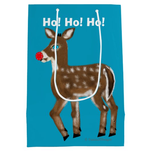 Reindeer Christmas Bags Mittlere Geschenktüte (Rückseite)